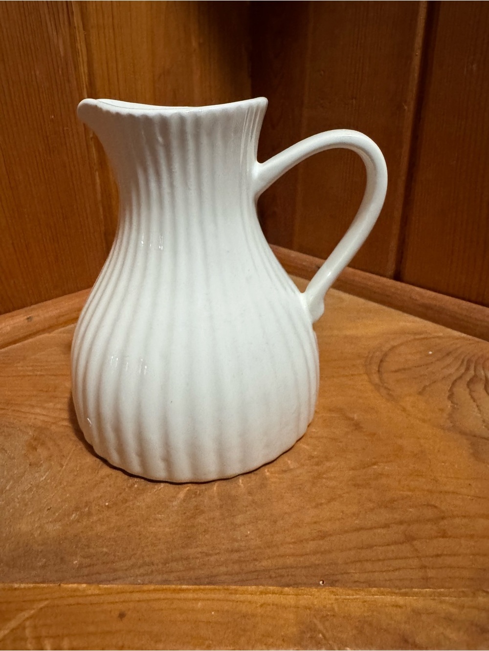 Ernest Sohn Creations SOZ2 - White Ribbed Design-Made in USA- 10 oz Creamer